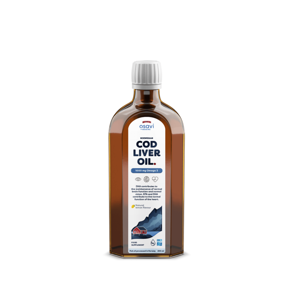 Norwegian Cod Liver Oil, 1000 mg Omega 3 (Lemon)