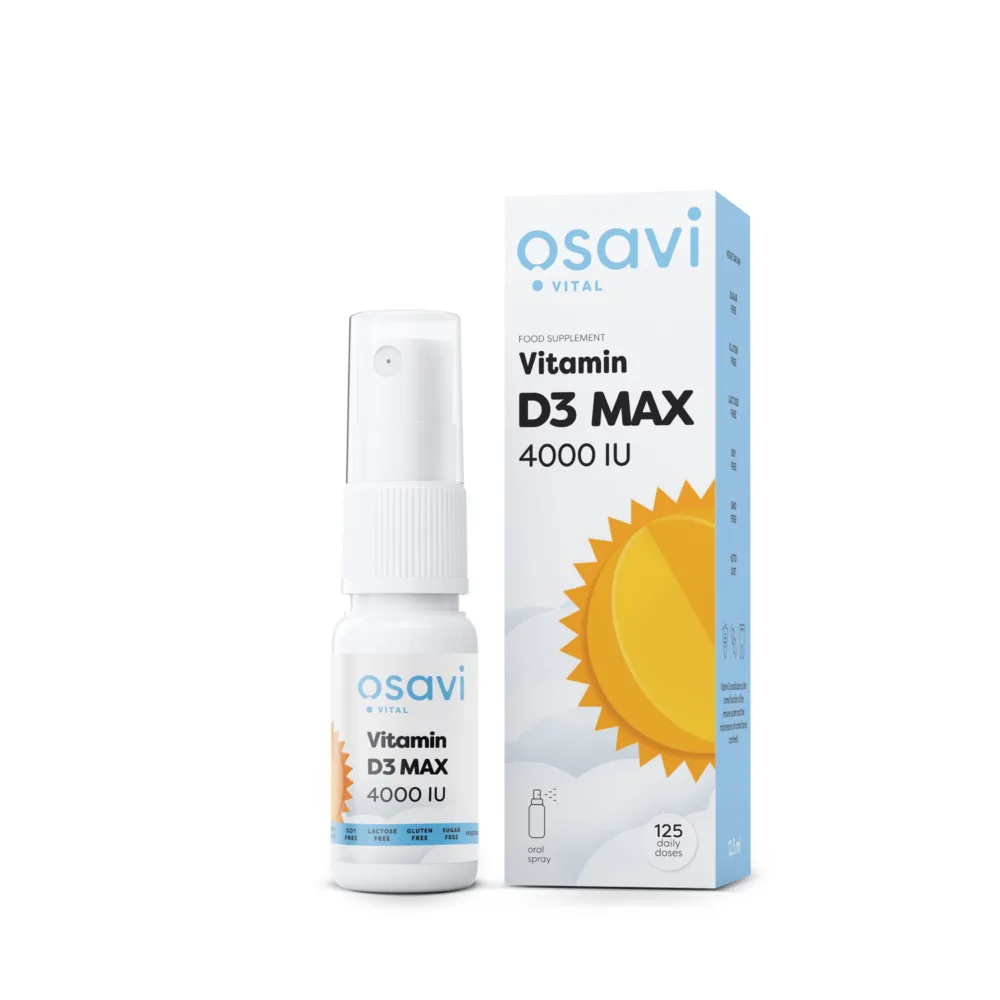 Vitamin D3 Oral Spray, MAX 4000IU - 12.5 ml.