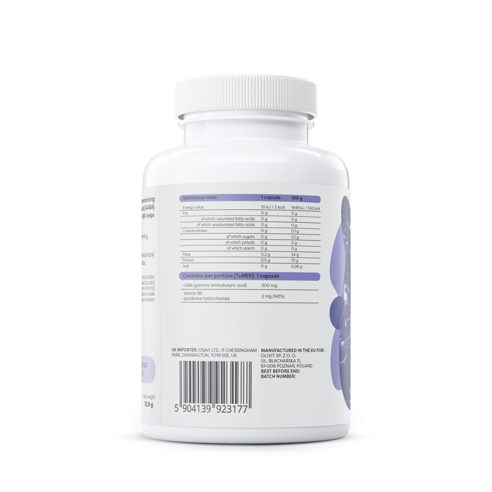 GABA 500mg + Vitamin B6 - 120 vcaps — изображение 3