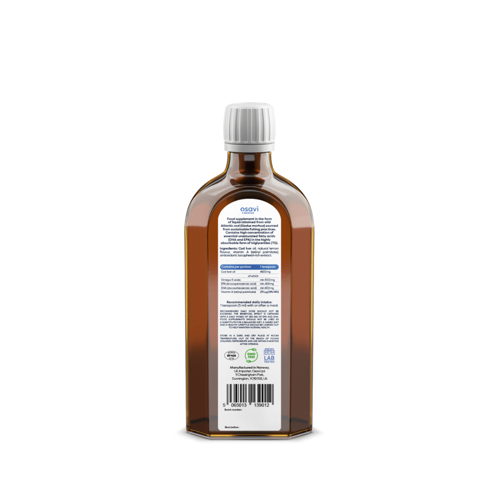 Norwegian Cod Liver Oil, 1000 mg Omega 3 (Lemon) — изображение 2