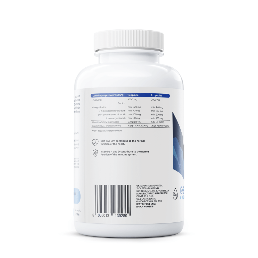 Norwegian Cod Liver Oil Softgels, 1000mg (Lemon) — изображение 2