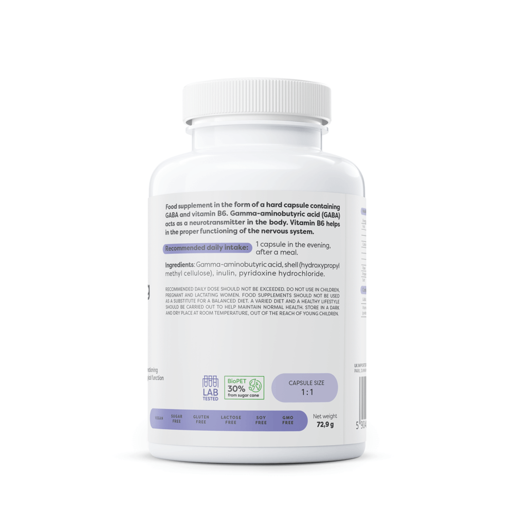 GABA 500mg + Vitamin B6 - 120 vcaps — изображение 2