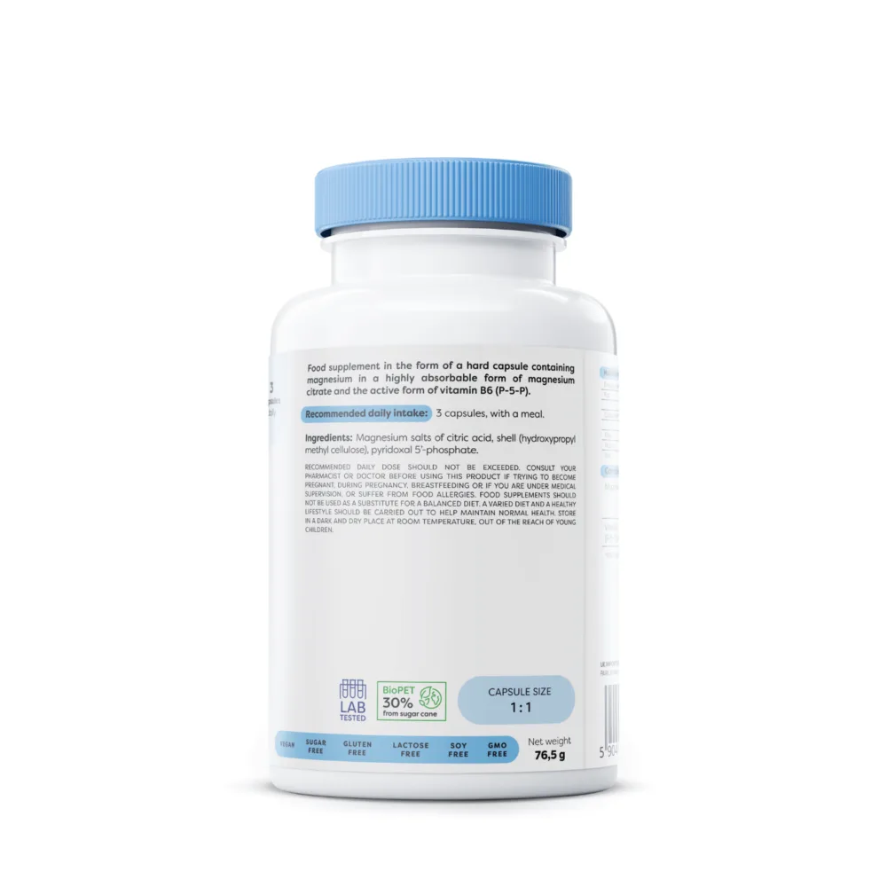 Magnesium Citrate + B6, 375mg + 4.2mg — изображение 2