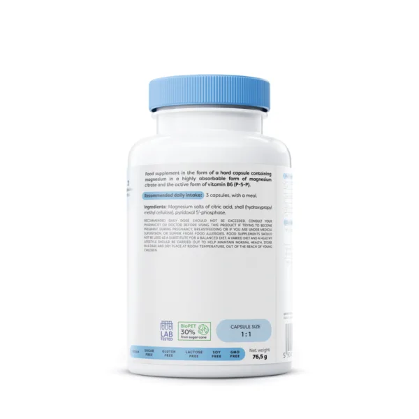 Magnesium Citrate + B6, 375mg + 4.2mg — изображение 2