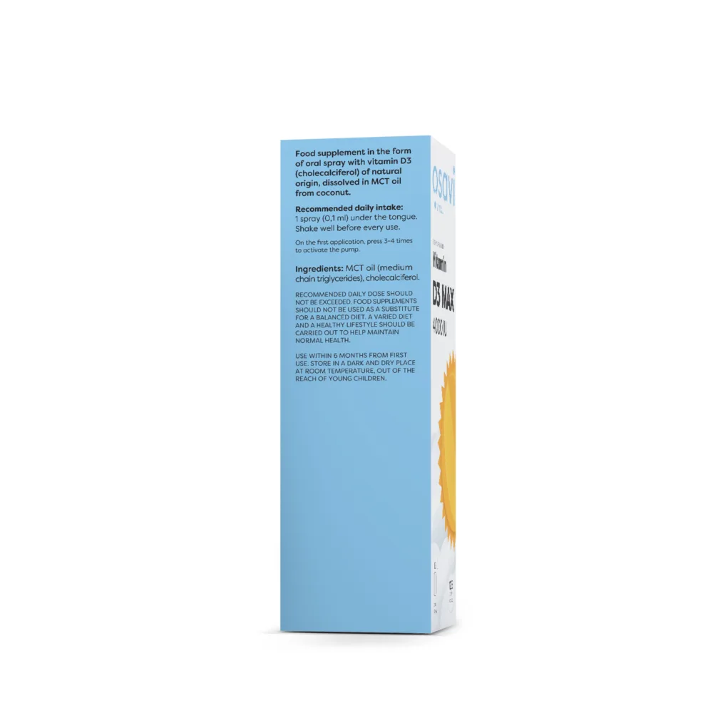 Vitamin D3 Oral Spray, MAX 4000IU - 12.5 ml. — изображение 3
