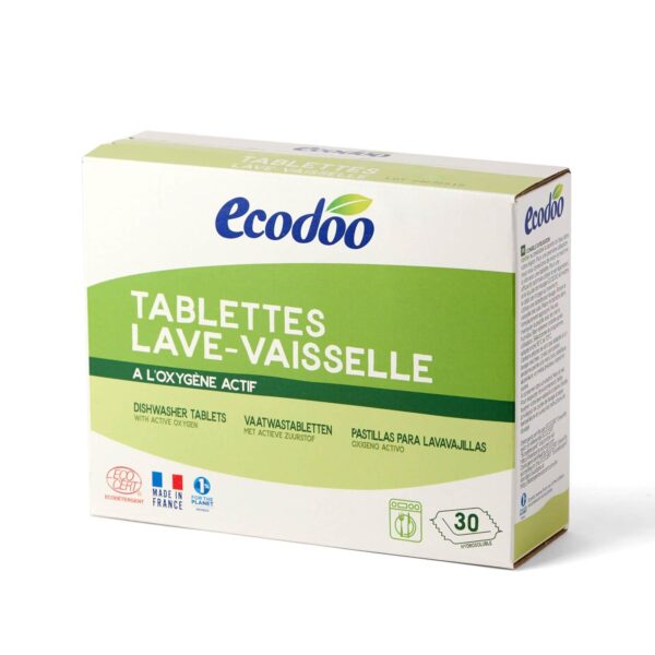 Экологичные таблетки для посудомоечной машины, 30x20 г (600 г) - Ecodoo