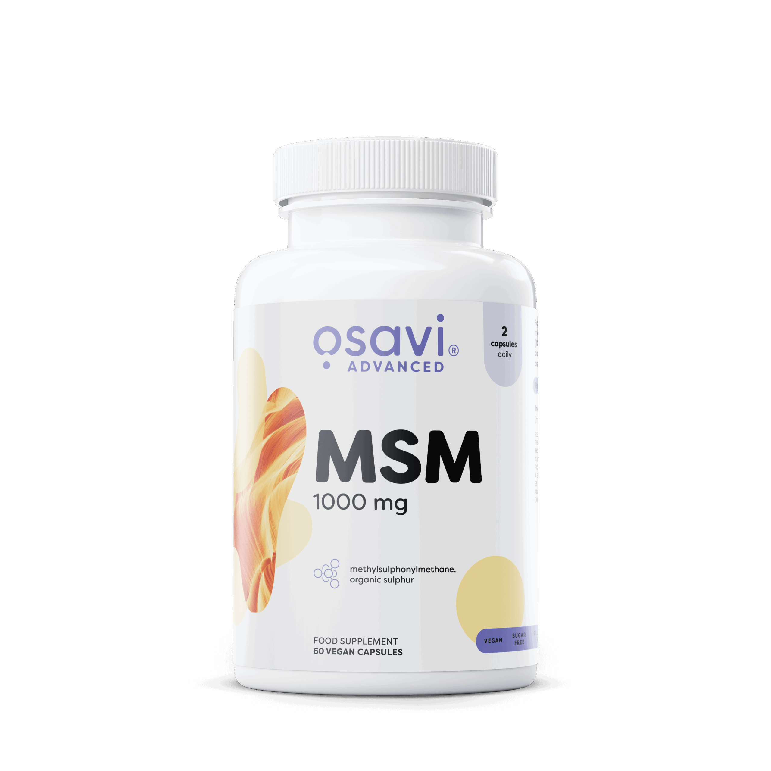 MSM, 1000mg - 60 capsules
