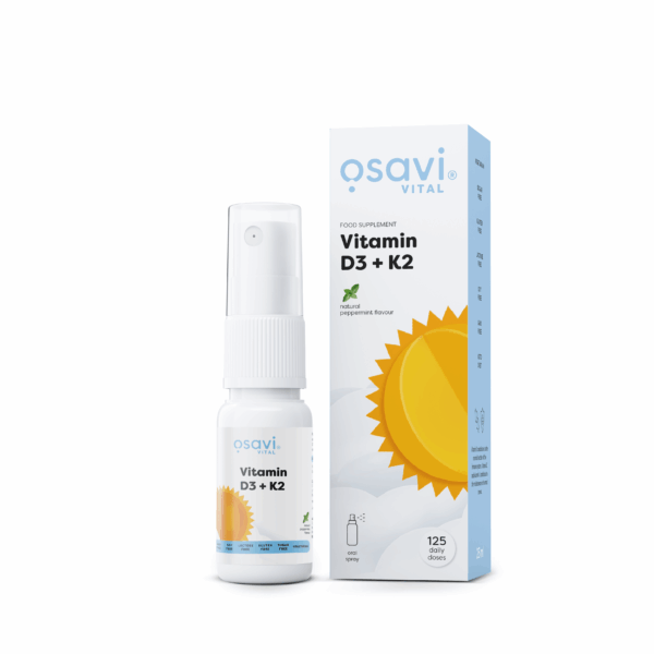 Vitamin D3 + K2 Oral Spray, 25 ml - Peppermint Flavour