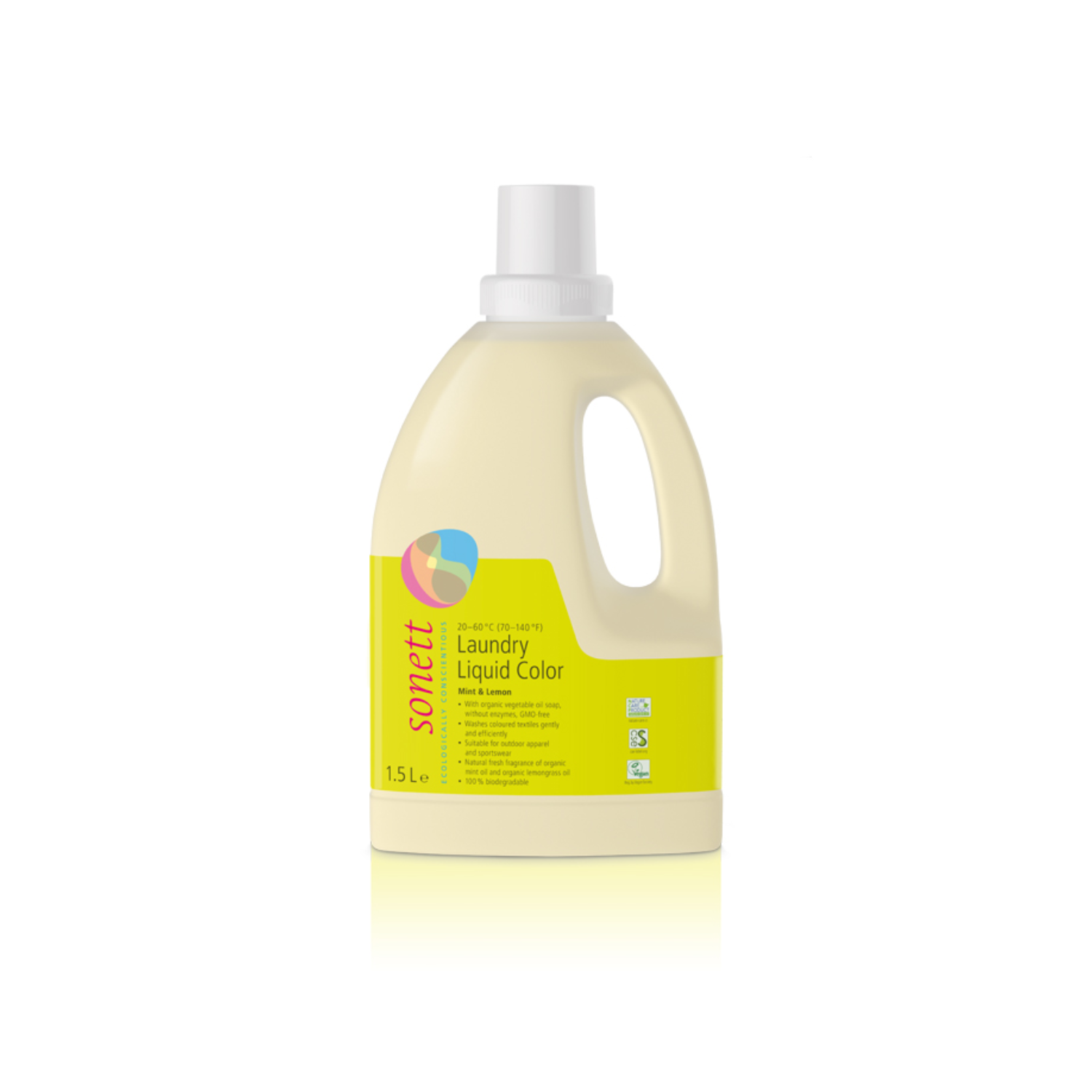 Sonett Detergent lichid pentru rufe Color Mint & Lemon 1,5 L