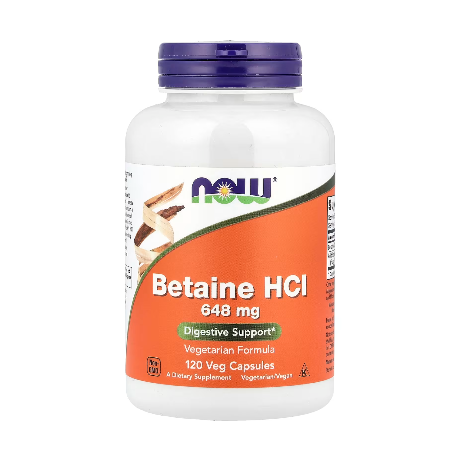 Betaine HCl, 648mg - 120 vcaps