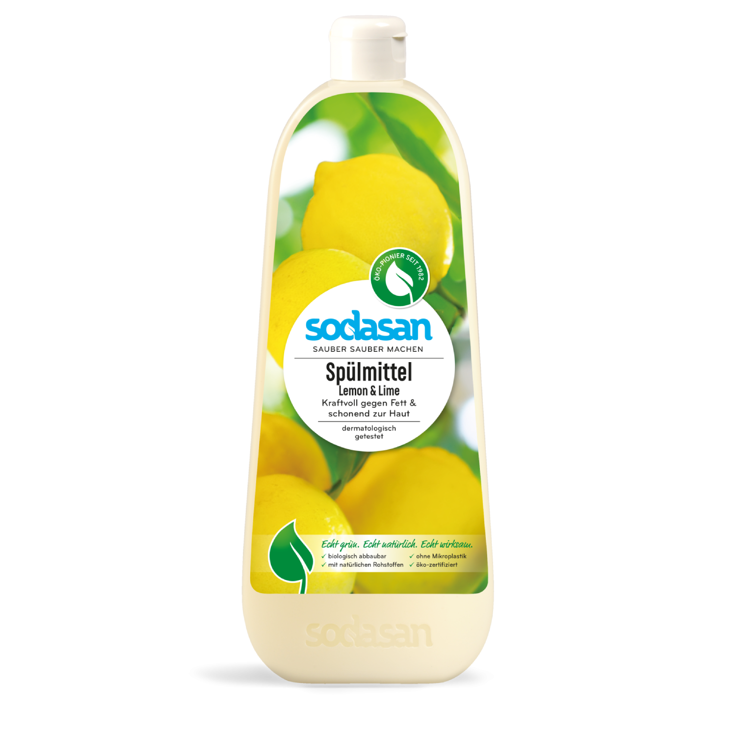 Detergent Vase Lichid Bio Lamaie si Lime 1 It Sodasan