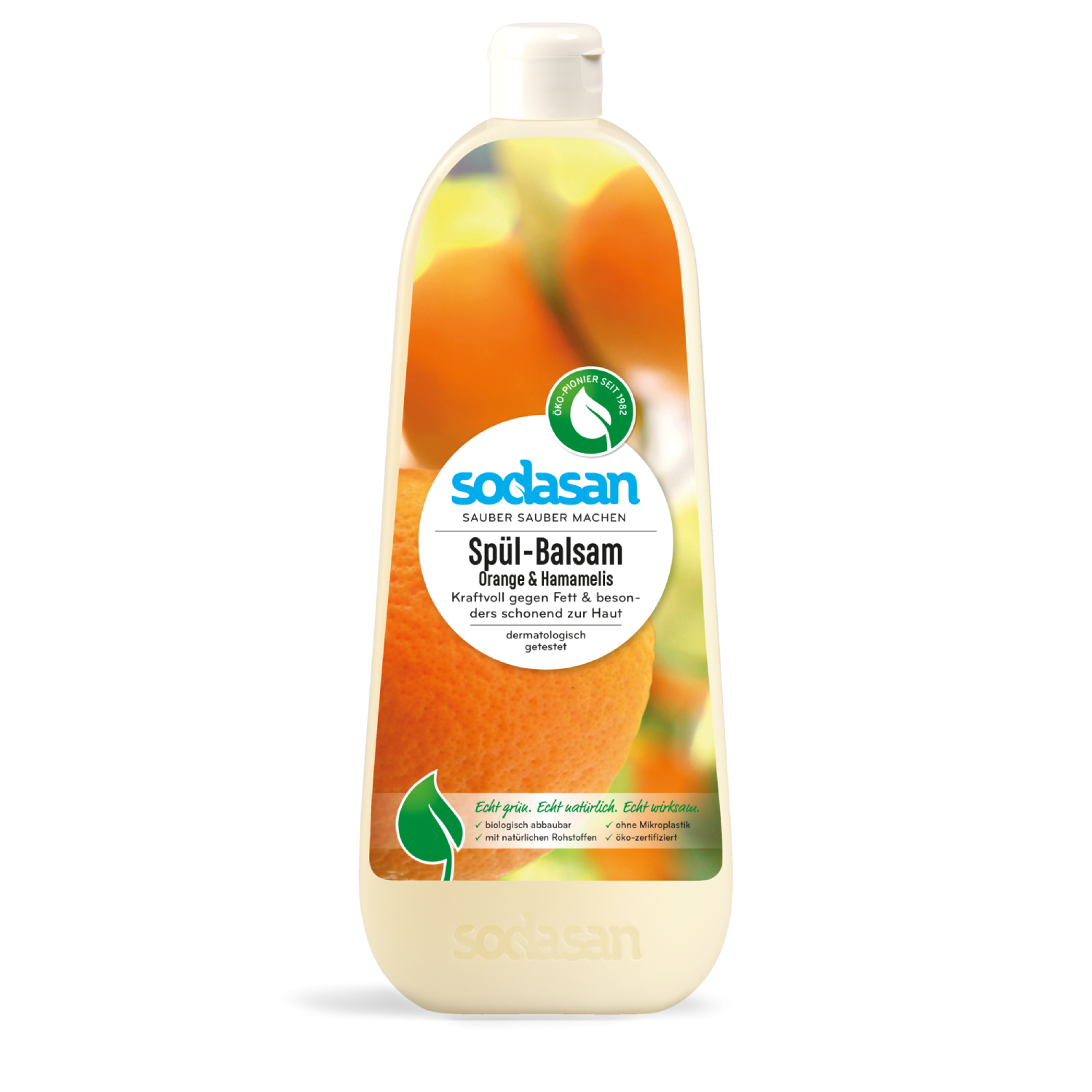 Detergent Vase Lichid cu Balsam Bio Portocala si Hamamelis 1 lt Sodasan