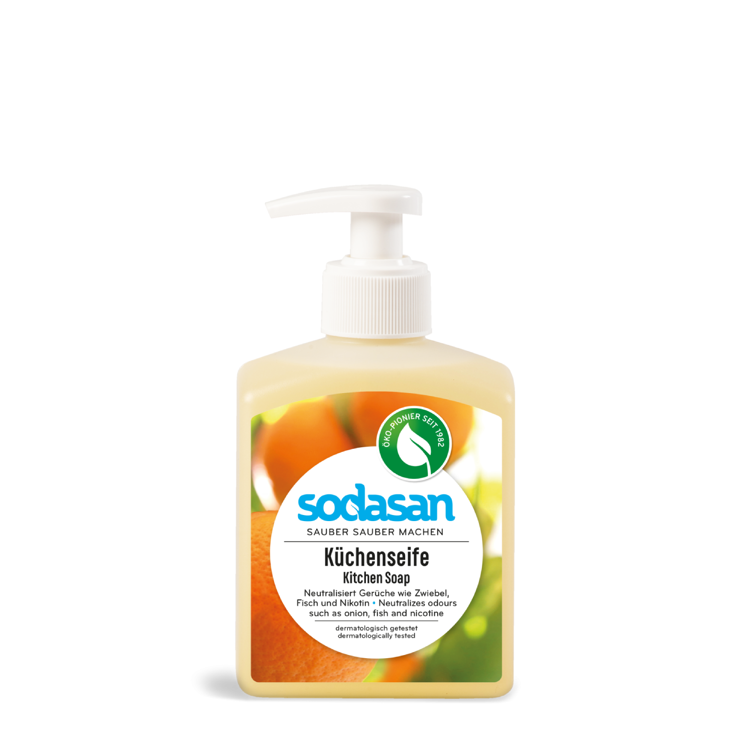 Sapun Lichid Bucatarie pt Scos Mirosuri si Degresat Maini 300 ml Sodasan