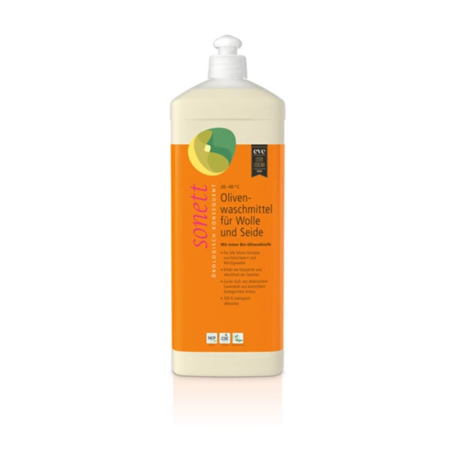 Sonett Detergent lichid pentru rufe WOOL + SILK Olive 1 L