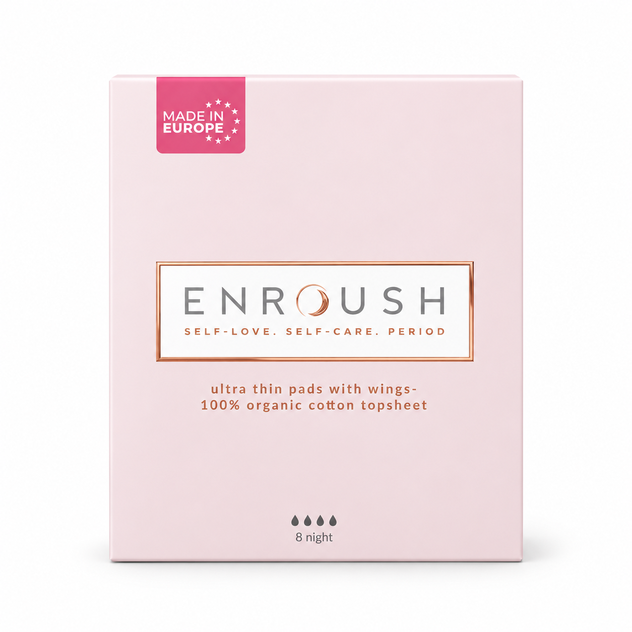 ENROUSH Absorbante Noapte Organice 8 buc